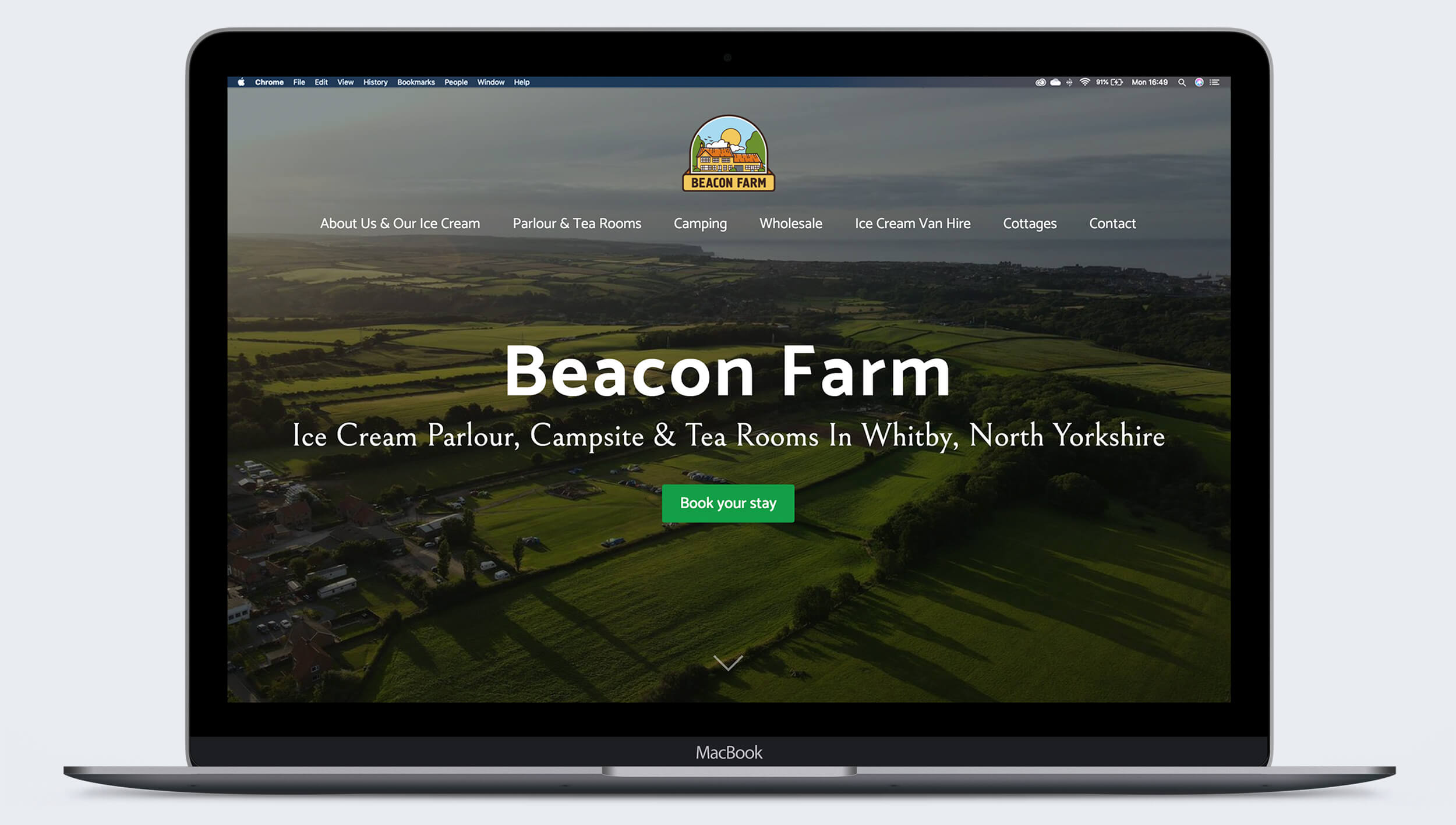 Beacon farm website | Stephen Cleary - UX Designer